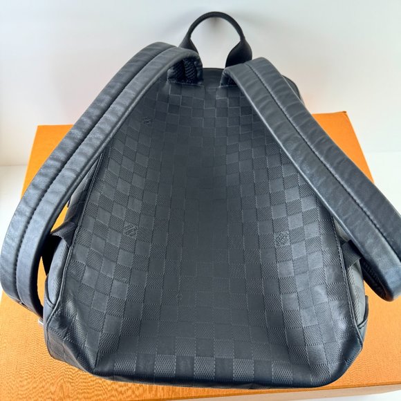 LOUIS VUITTON N40306 Damier Infini Backpack Rucksack Black Men's - Picture 10 of 16